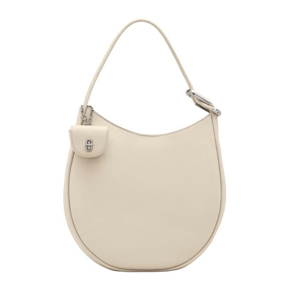 Marc Jacobs Leather Crescent Large Dual shoulder bag cream NWT RTL 495